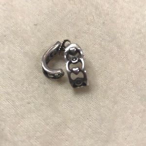 James Avery heart and flower earrings